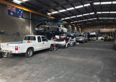 Our vehicle yard inside